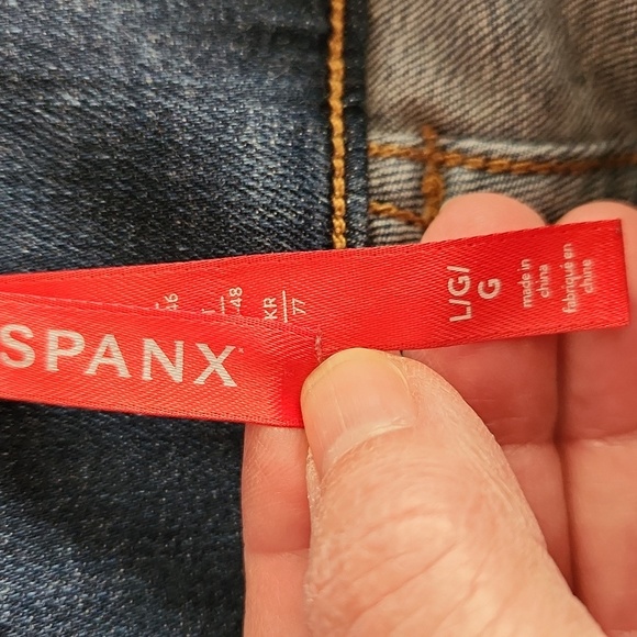 Spanx Women's Pull-On High Rise Ankle Skinny Leg Jeans Size Large - Picture 7 of 10